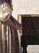 Lady Standing at a Virginal (detail) wer VERMEER VAN DELFT, Jan